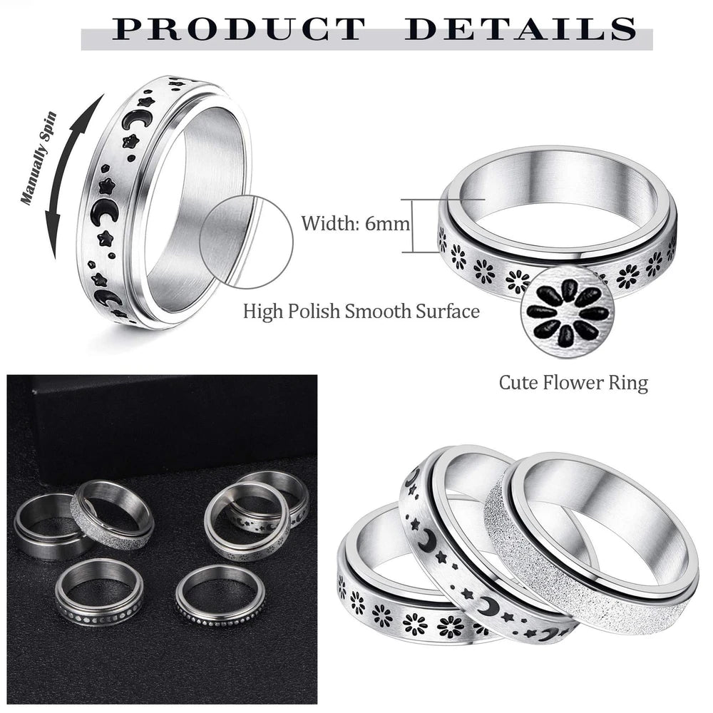 Anillo giratorio de acero inoxidable
